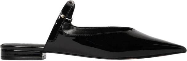Just Cavalli Leren instapsandalen met gesp
