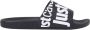 Just Cavalli Logo Print Zwarte Sandalen - Thumbnail 1
