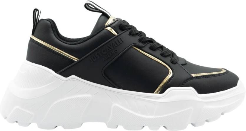 Just Cavalli Scarpa Sneakers Stijlvol en Trendy Black Dames