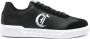 Just Cavalli Zwarte Leren Sneakers Black Heren - Thumbnail 1