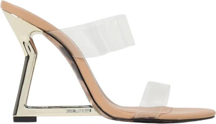 Just Cavalli Transparante Band Hak Sandalen