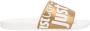 Just Cavalli Wit Goud Zwembadsandalen Vrouwen - Thumbnail 1