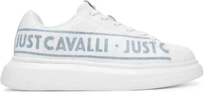 Just Cavalli Witte Sneakers Fondo Ursa Dis. D02
