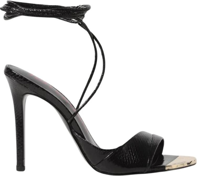 Just Cavalli Sandalen met Hoge Hakken en Vetersluiting
