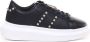 Just Cavalli Zwarte Leren Sneakers met Zijtassen Black Dames - Thumbnail 1