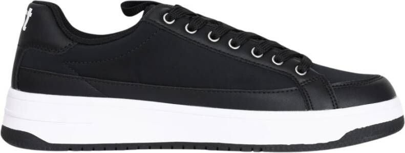 Just Cavalli Zwarte Sneakers met Witte Details Black Heren