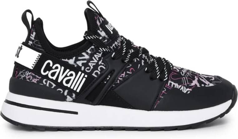 Just Cavalli Zwarte Sneakers Schoenen Black Dames