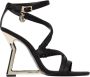 Just Cavalli Zwarte Stiletto Sandalen - Thumbnail 1