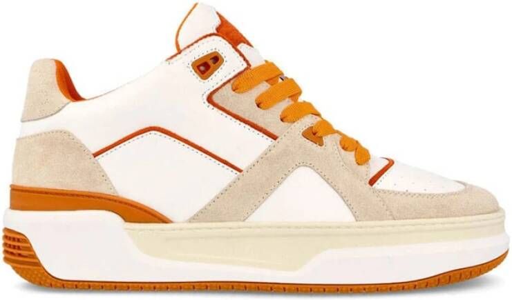 Just DON Luxe JD3 Sneakers Wit Beige Oranje Multicolor Heren