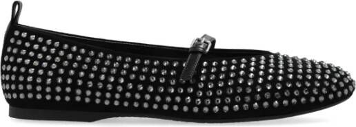 JW Anderson Suede Kid Rubberen Zool Ballerina's Black Dames