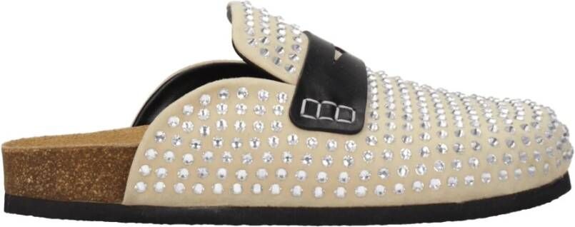 JW Anderson Beige Leren Slofje Casual Stijl
