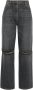JW Anderson Cut Out Knee Bootcut Jeans - Thumbnail 1