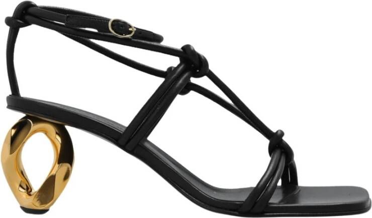 JW Anderson Hoge hak sandalen met decoratieve knopen Zwart Dames