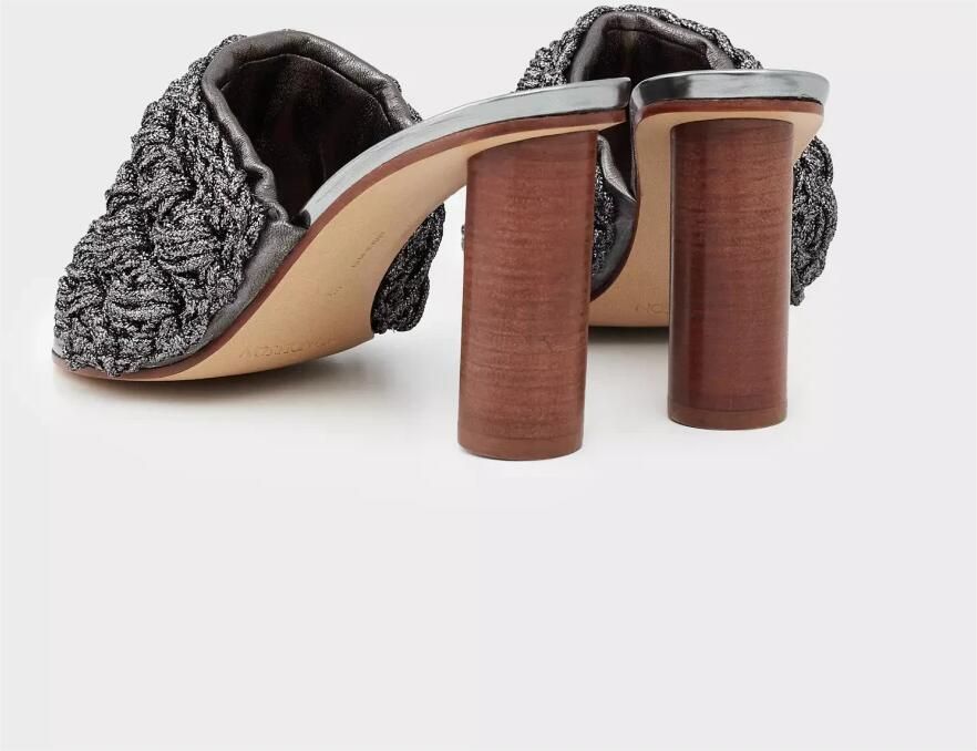 JW Anderson Donkergrijze Sandalen met Hak en Geweven Band - Foto 5