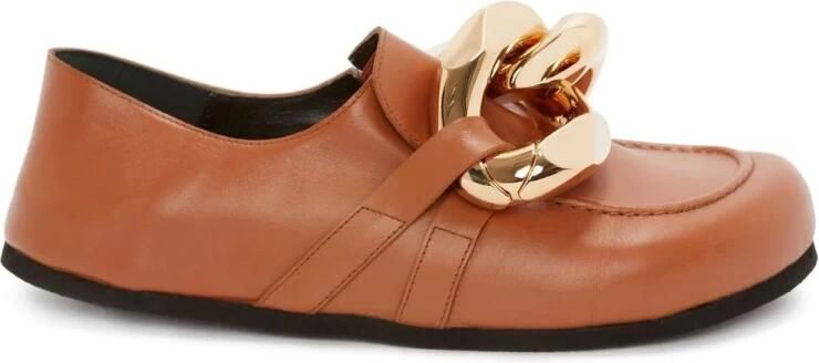 JW Anderson Casual Oranje Leren Loafers Orange Dames - Foto 3