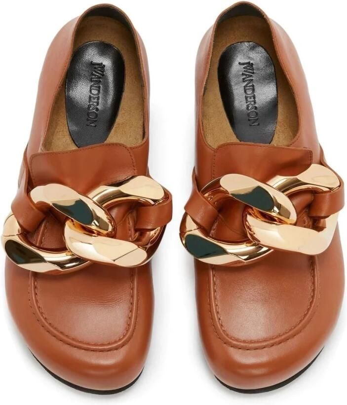 JW Anderson Casual Oranje Leren Loafers Orange Dames - Foto 2