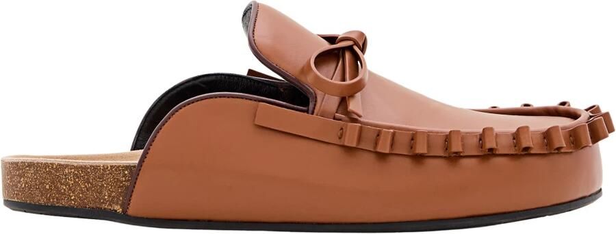 J.W.Anderson Slippers & Mules Ruffle Loafer W Slipper in bruin - Foto 3