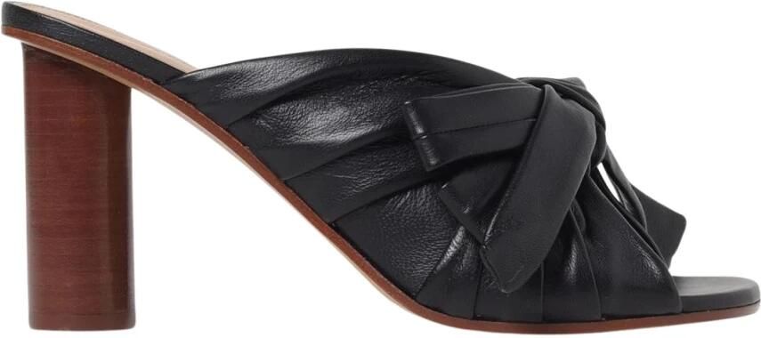 JW Anderson Zwarte Boog Hak Sandalen