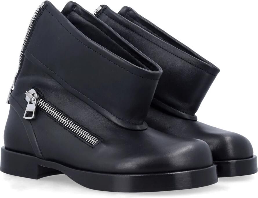 JW Anderson Zwarte Gesloten Biker Enkellaarzen