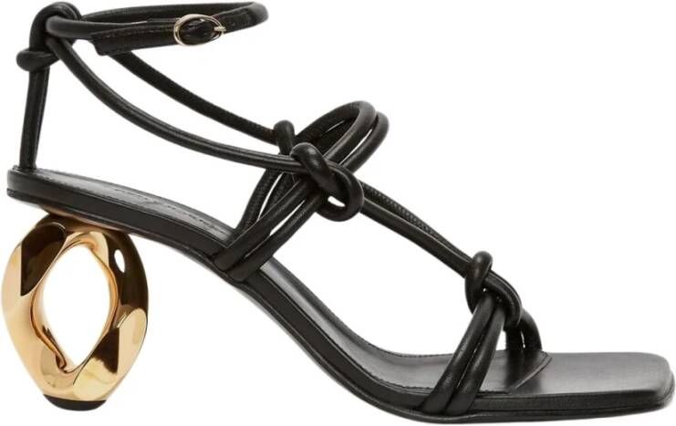JW Anderson Hoge hak sandalen met decoratieve knopen Zwart Dames