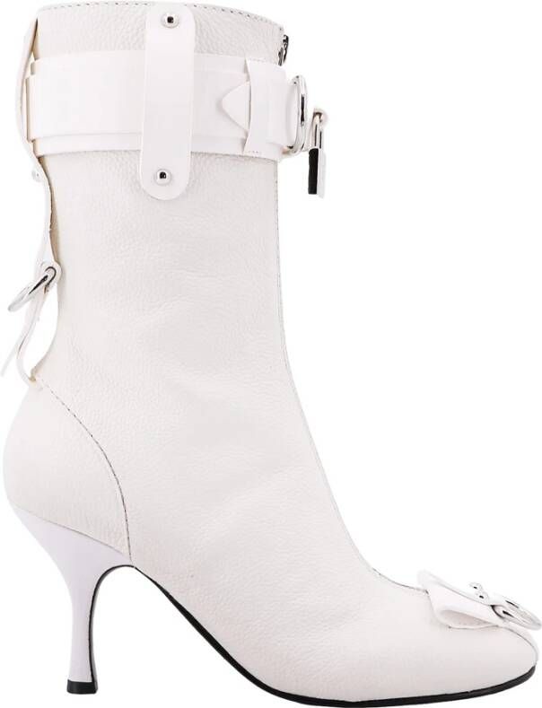 JW Anderson Leren laarzen met rits White Dames