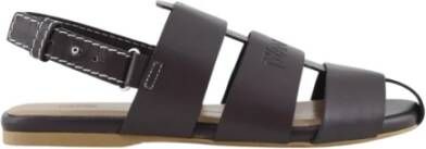 JW Anderson Leren sandalen voor stijlvolle zomerlook Brown Dames