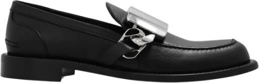 J.W.Anderson Loafers Gourmet Loafers Black Leather in zwart