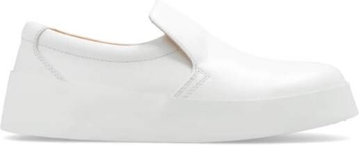 JW Anderson Leren schoenen met logo White Dames