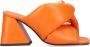 JW Anderson Twisted Heel Chain Sandalen Orange Dames - Thumbnail 2