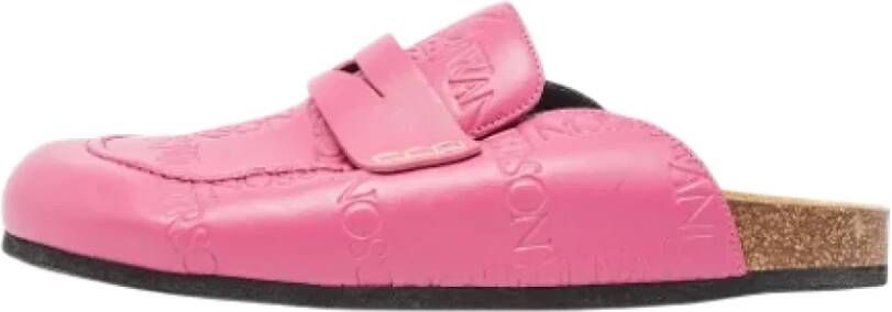 JW Anderson Pre-owned Leather flats Pink Heren