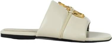 JW Anderson Beige Sandalen met Brede Bovenste Band en Vierkante Neus Beige Dames