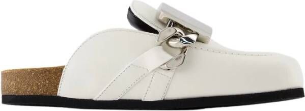 JW Anderson Witte Leren Gourmet Loafers Stijl 17031-100 White Dames