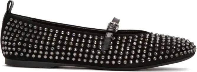 JW Anderson Suede Kid Rubberen Zool Ballerina's Black Dames