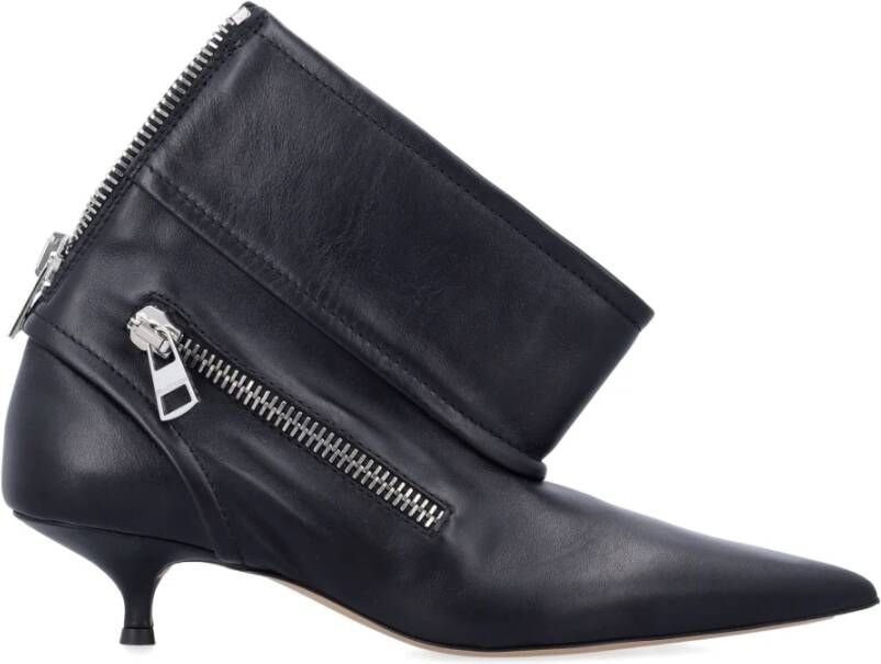 JW Anderson Zwarte Gesloten Biker Enkellaarzen