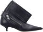 JW Anderson Zwarte Gesloten Biker Enkellaarzen - Thumbnail 1