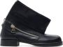 JW Anderson Zwarte ritssluiting ronde neus schoenen - Thumbnail 1
