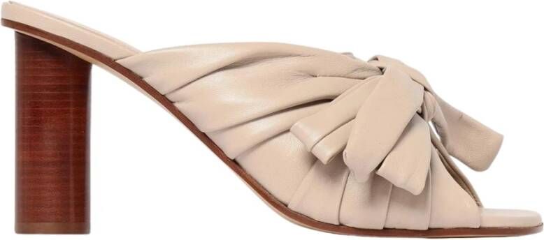 JW Anderson Zwarte Strikdetail Hakken Sandalen
