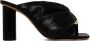 JW Anderson Zwarte Twist Detail Leren Muiltjes - Thumbnail 1