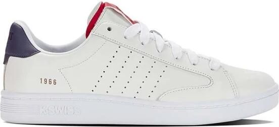 K-Swiss Lozan Klub leren sneakers wit rood donkerblauw