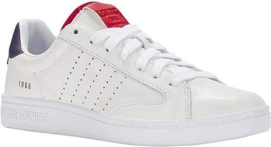 K-Swiss Lozan Klub leren sneakers wit rood donkerblauw - Foto 4