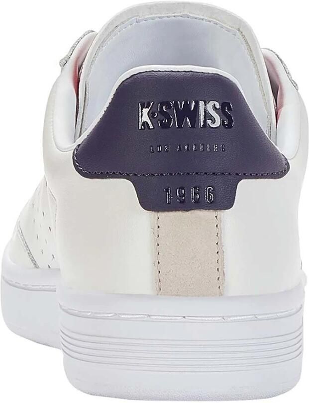 K-Swiss Lozan Klub leren sneakers wit rood donkerblauw - Foto 3