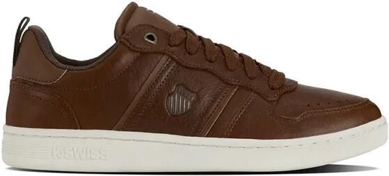 K-Swiss Lozan Match Lux Brown White M Heren Sneakers Bruin