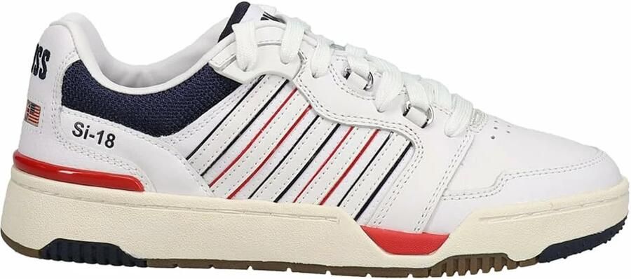 K-Swiss SI-118 Rival sneakers wit rood donkerblauw - Foto 3