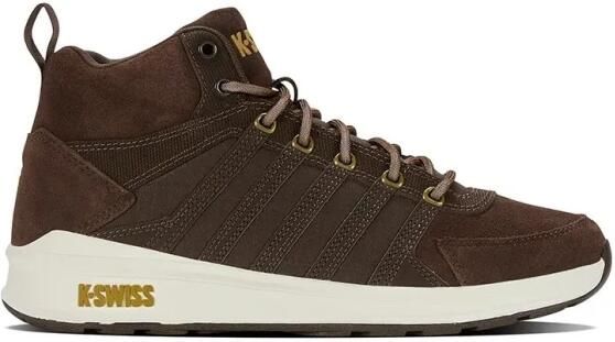 K-Swiss Vista Trainer Mid Winter Heren Sneakers Schoenen Leer Bruin 07145-229-M