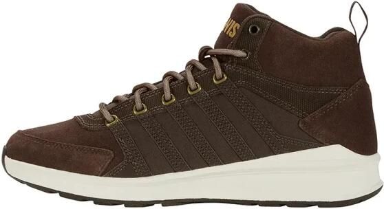 K-Swiss Vista Trainer Mid Winter Heren Sneakers Schoenen Leer Bruin 07145-229-M - Foto 4