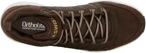 K-Swiss Vista Trainer Mid Winter Heren Sneakers Schoenen Leer Bruin 07145-229-M - Foto 6