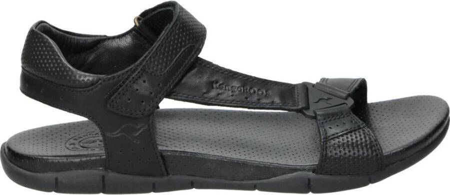 Kangaroos Flat Sandals Zwart Heren