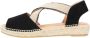 Kanna Zwarte Suède Espadrilles met Metalen Accenten - Thumbnail 3