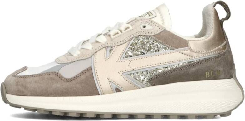 Kaotiko Beige Glam Sneakers voor dames