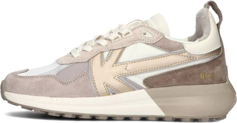 Kaotiko DETROIT GOLD WHITE-GOLD Lage sneakersDames sneakers Wit beige - Foto 3